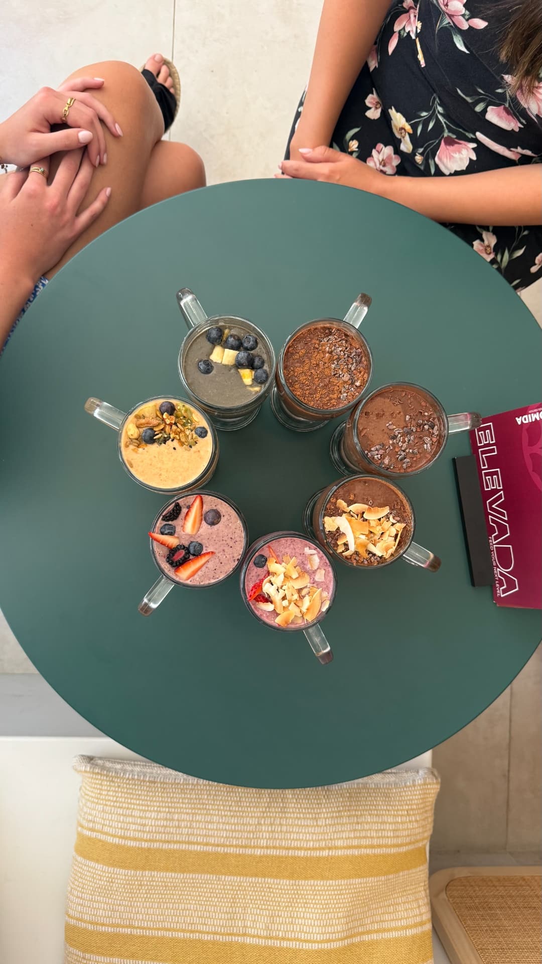 All 7 Elevada Protein Smoothies from above